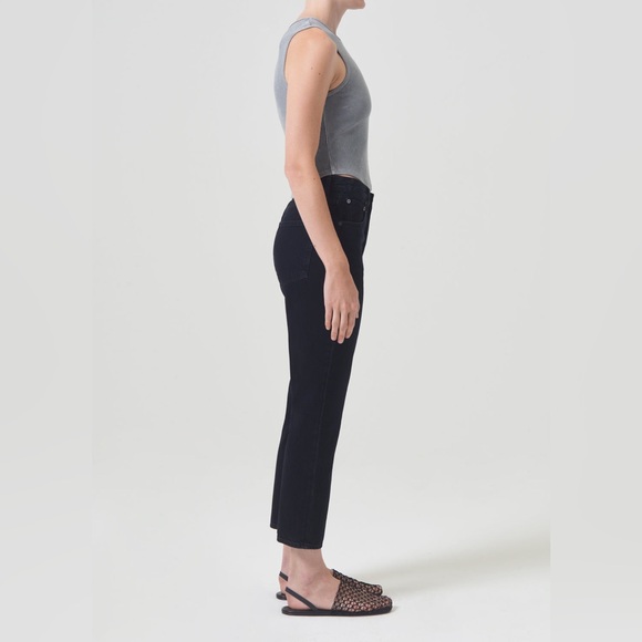 RILEY HIGH RISE STRAIGHT CROP in Crushed - Picture 3 of 8